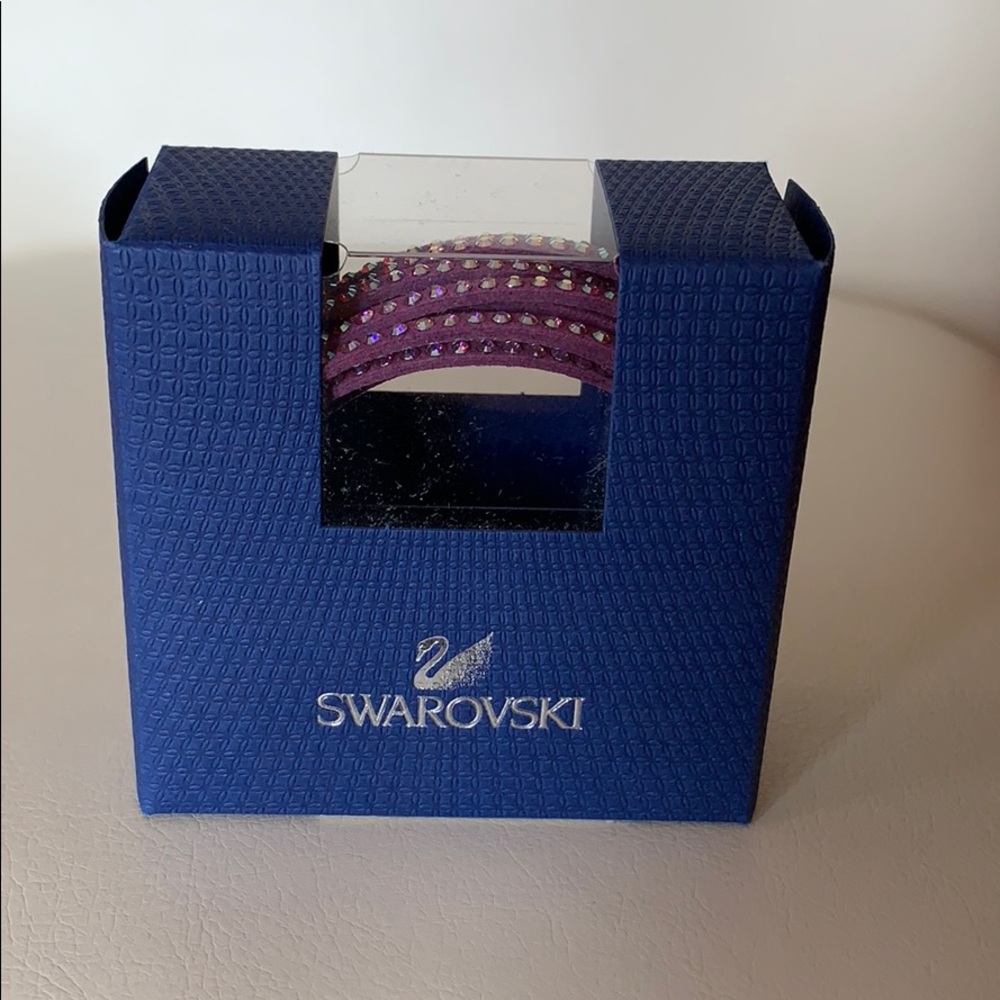 Swarovski Crystal Violet Wrap Bracelet